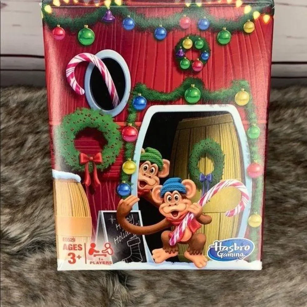 Hasbro Barrel Of Monkeys Game‎ - Candy Cane Edition NEW/Sealed